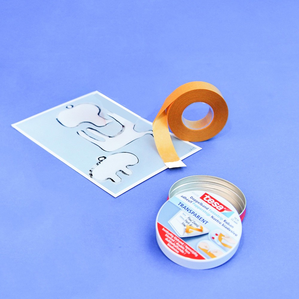 Doppelseitiges-Klebeband |Fotostrip 15 mm x 10 Lfm.