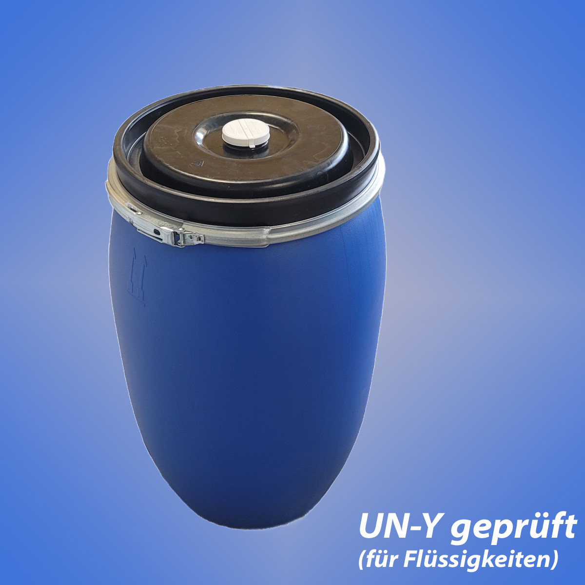 Weithals-Fass BLUE-Y 120 Liter |UN-Zulassung für Flüssigkeiten (UN-Y)