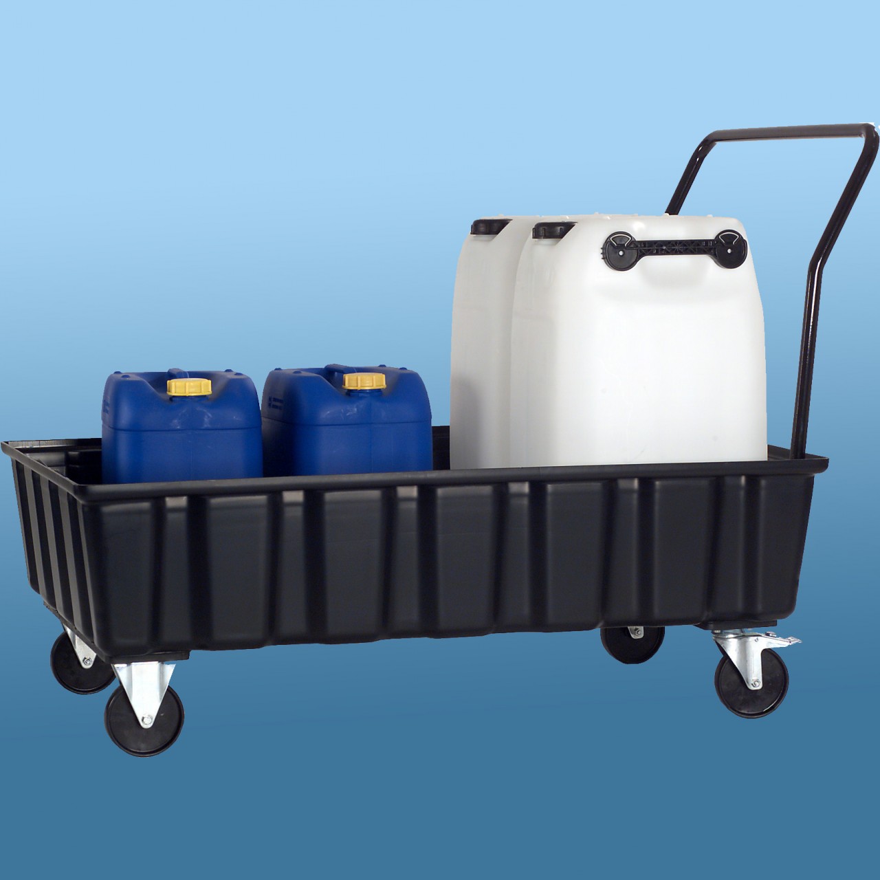 Wanne 220 Ltr. als Rollwagen |820 x 1220 x 1050 mm