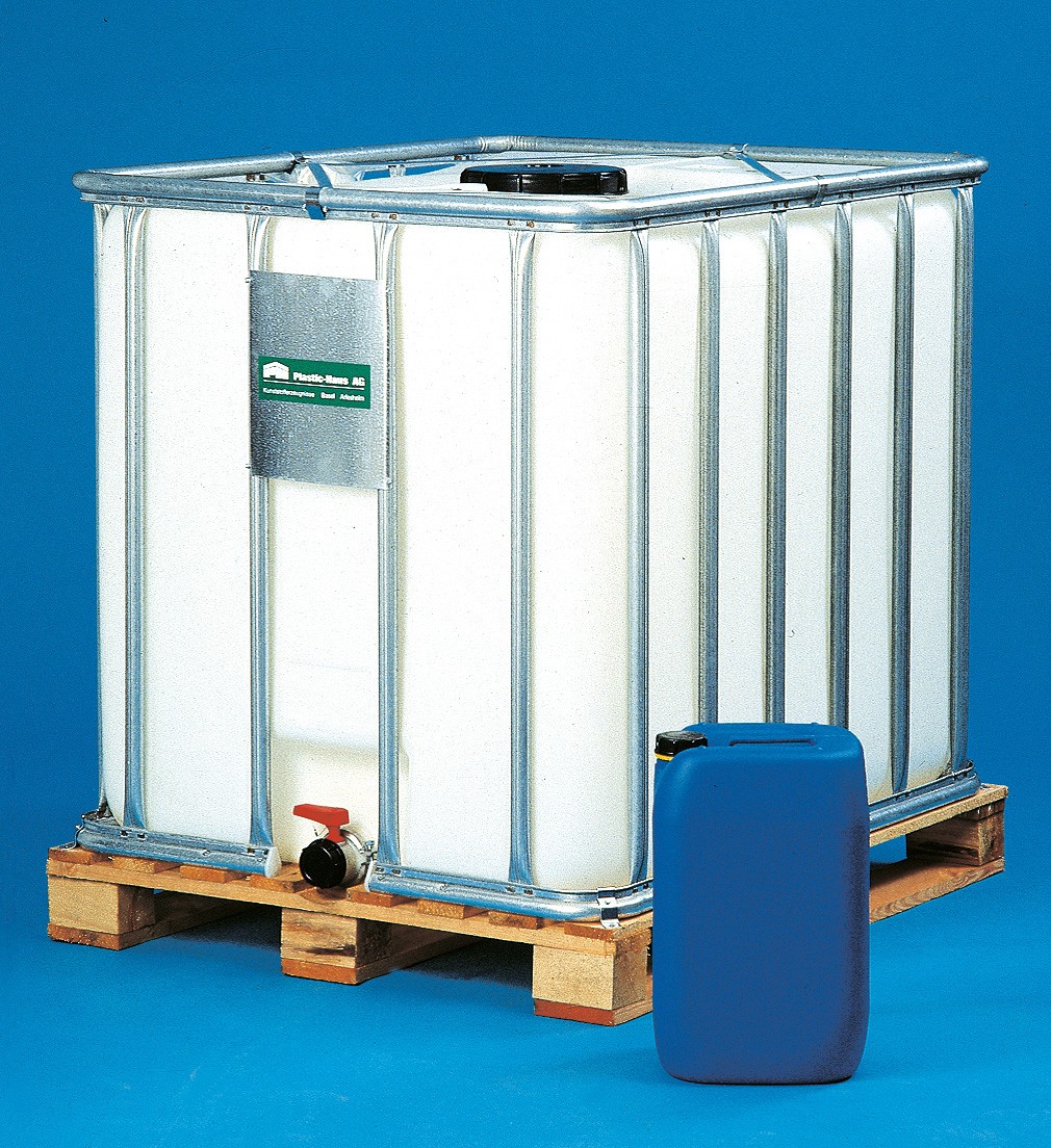 Paletten-Container (IBC) |auf Holzpalette