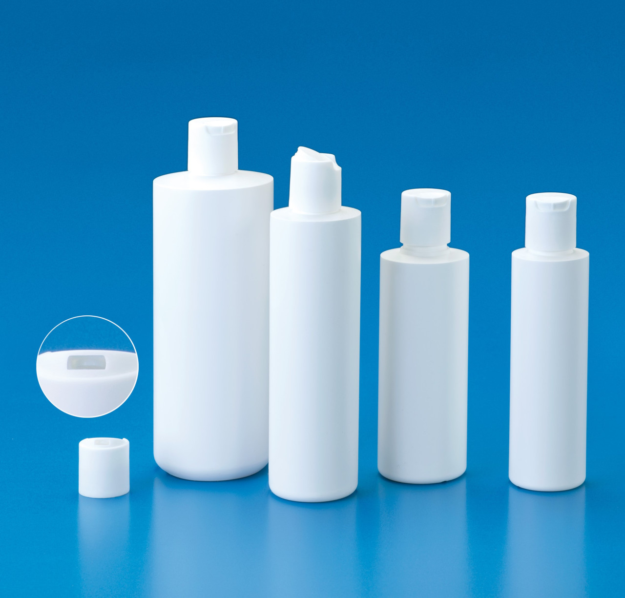 Rundflaschen 150 - 500 ml |mit Disc-Top-Verschluss