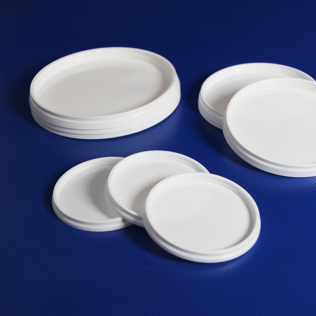 separate Erstöffnungs-Deckel weiss |zu Portionenbecher
