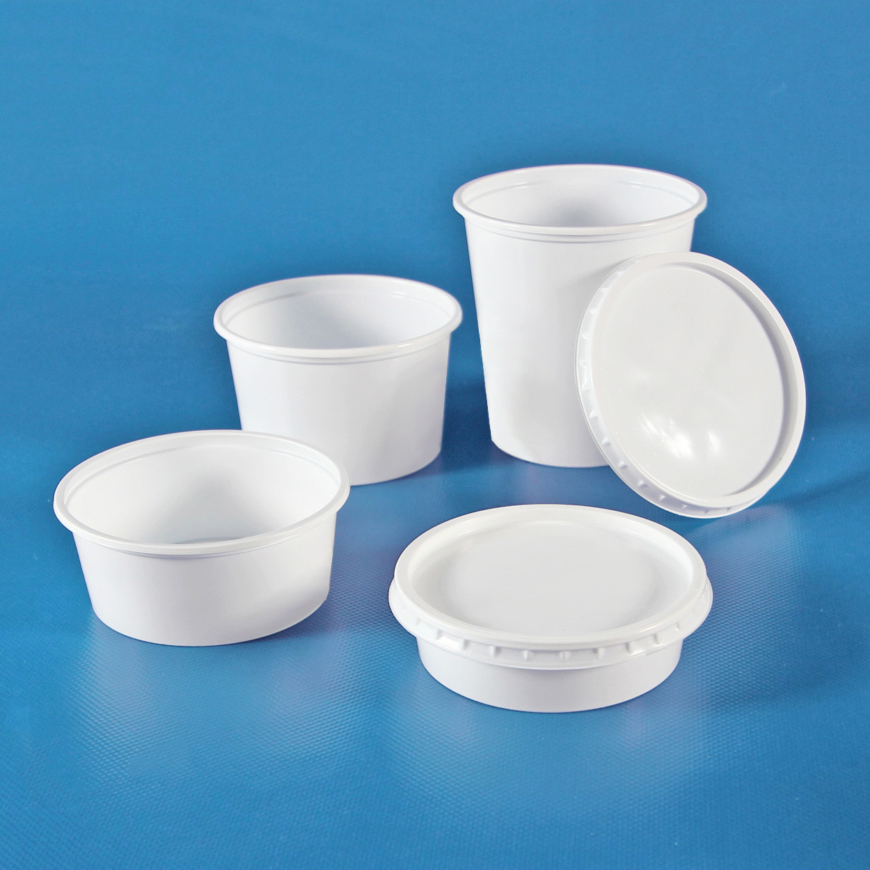 Portionenbecher weiss |mit / ohne Deckel