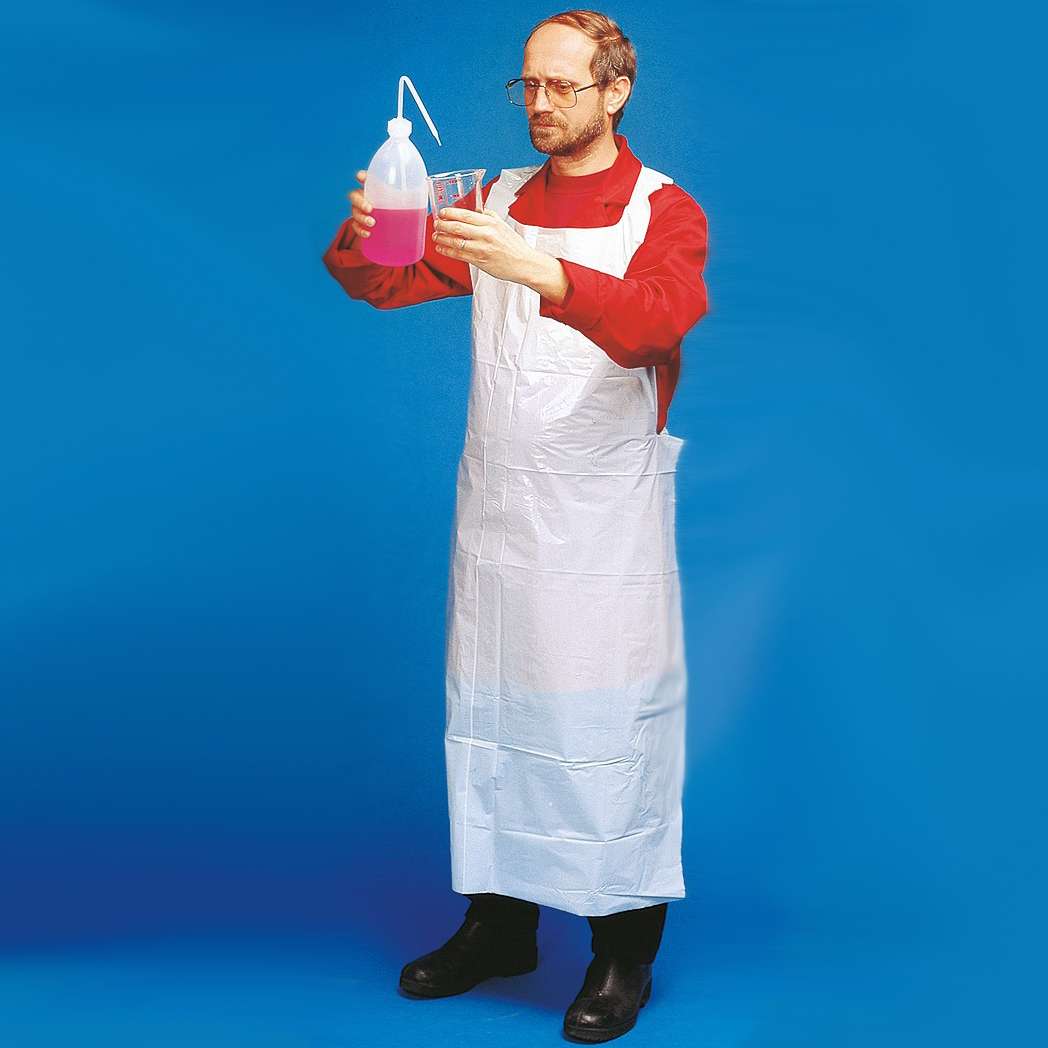 PE-Schürzen auf Rolle 35µ blau 76x120cm mit Abreißperforation - Harald